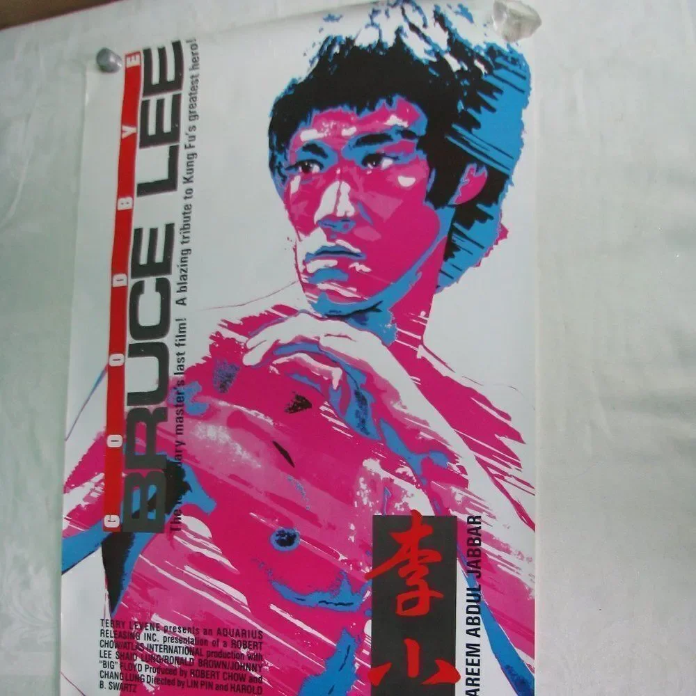 Vintage Goodbye Bruce Lee Movie Poster